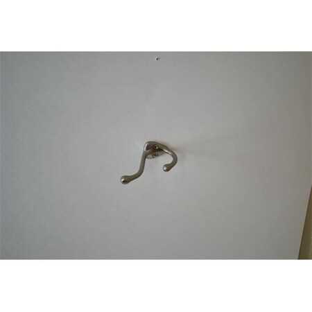 Residential Essentials Residential Essentials 10601SN Vertical Double Robe Coat Hook; Satin Nickel 10601SN